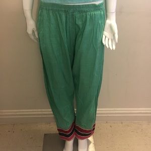 Pakistani shalwar / Trousers Green Sz Xxl